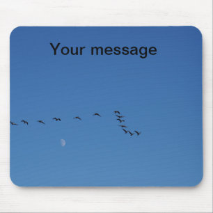 Mousepad gansos canadenses em voo
