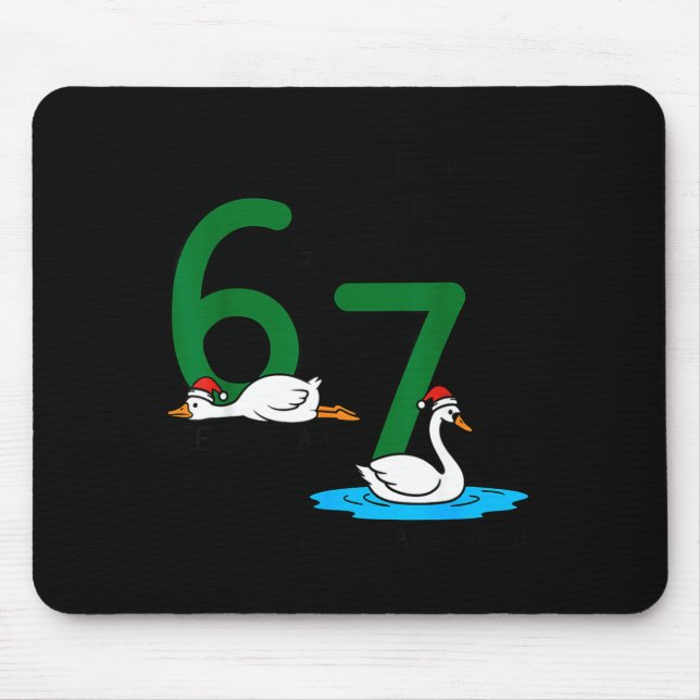 Mousepad Gansos Pondo Cisnes Nadando 67 Seis Gansos Sete (Frente)