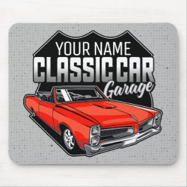 Mousepad Garagem Clássica Convertível 1966 Personalizada