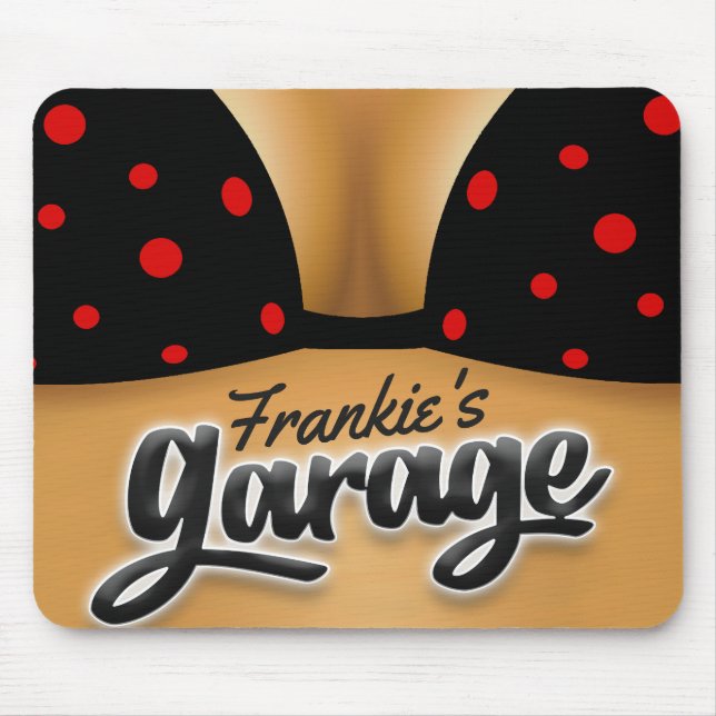 Mousepad Garagem da Caverna Bikini Babe Girl (Frente)