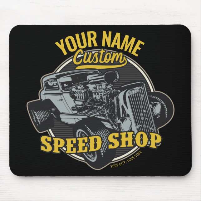 Mousepad Garagem de Corrida Compre Personalizada de Velocid (Frente)