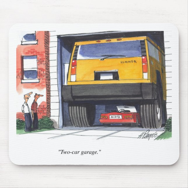 Mousepad Garagem de dois carros (Frente)