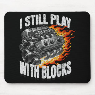 Mousepad Garagem de Mecânica Antiga Motor de Carro Ainda Br