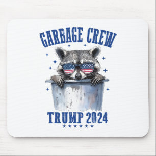 Mousepad Garbyge Crew Trump 2024 Presidente 47 Trump 2024 M