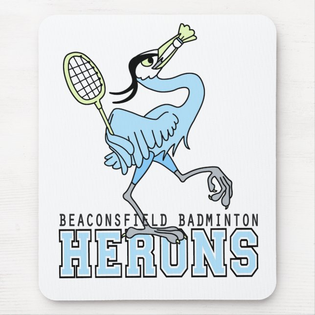 Mousepad Garças-reais do Badminton de Beaconsfield (Frente)