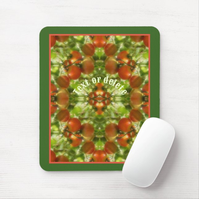 Mousepad Garden Cherry Tomates Nature Personalizados (Com mouse)