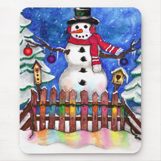 Mousepad Garden Snowman (Frente)