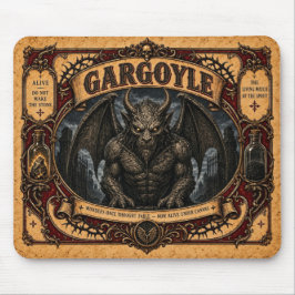 Mousepad Gárgula, Monstro de Circo Vintage