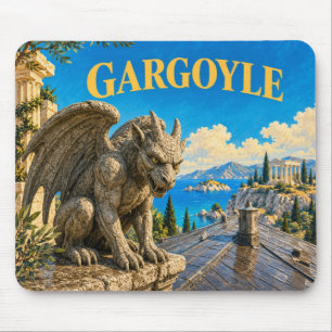 Mousepad Gárgula, Monstro de Fantasia Gótica