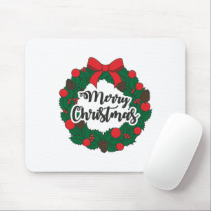 Mousepad Garland Felry Christmas
