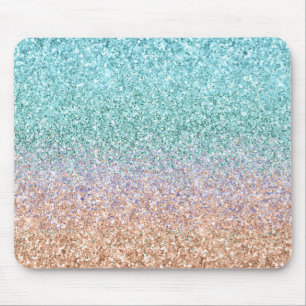 Mousepad Garota Aqua Pessegueira Púrpura Dourada Brilhante