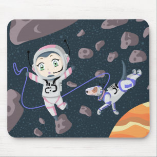 Mousepad Garota Asteroide