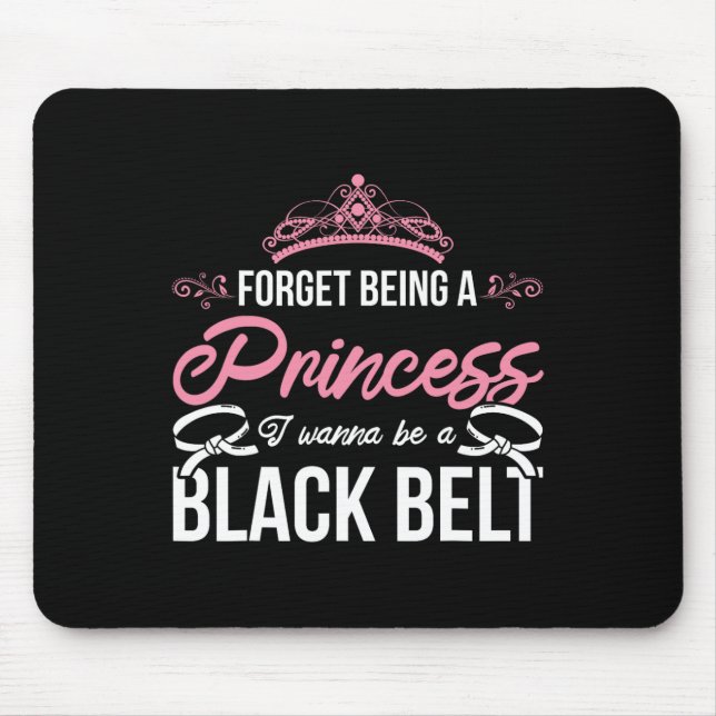 Mousepad Garota Atleta Karate que abre mão de mulheres do C (Frente)