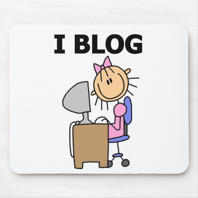 Mousepad Garota Blogueira (Frente)