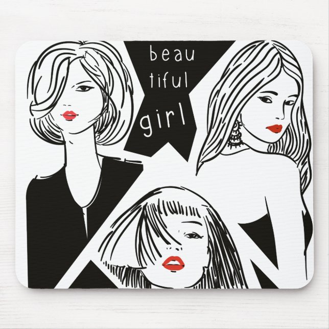 Mousepad garota bonita (Frente)