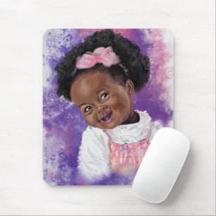 Mousepad Garota Bonita Com Fita Cor-De-Água