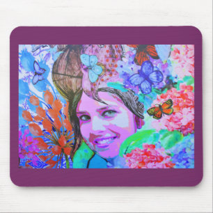 Mousepad Garota borboleta