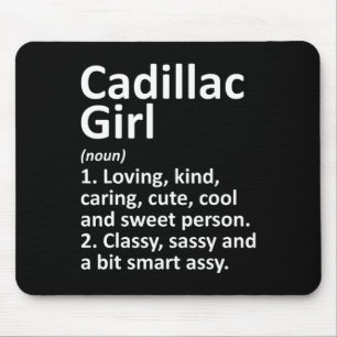 Mousepad Garota Cadillac Mi Michigan Cidade Engraçada Raíze