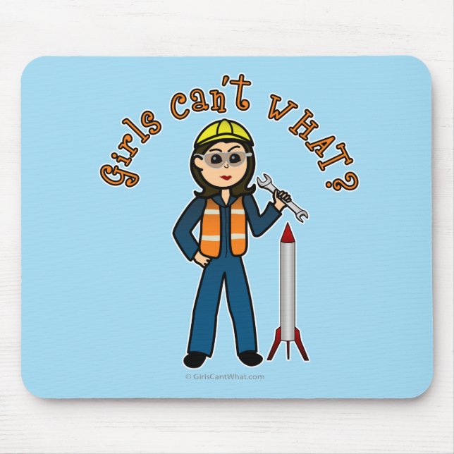 Mousepad Garota Cientista de Foguetes Clara (Frente)