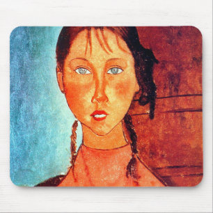 Mousepad Garota com rabo-de-porco, Modigliani