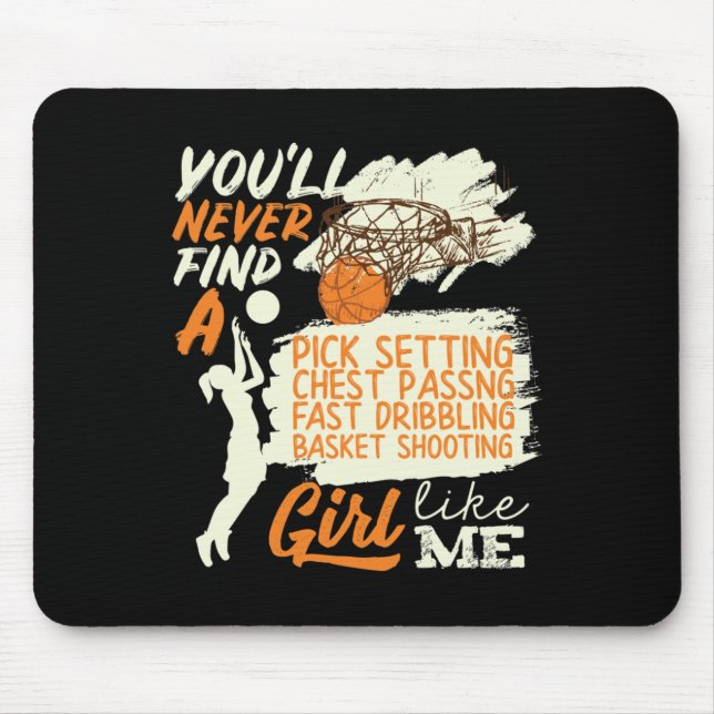 Mousepad Garota De Basquete Como Eu Disparando (Frente)