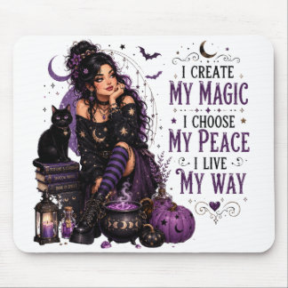 MOUSEPAD GAROTA DE HALLOWEEN ENGRAÇADA E FOFA COM DITADO EN