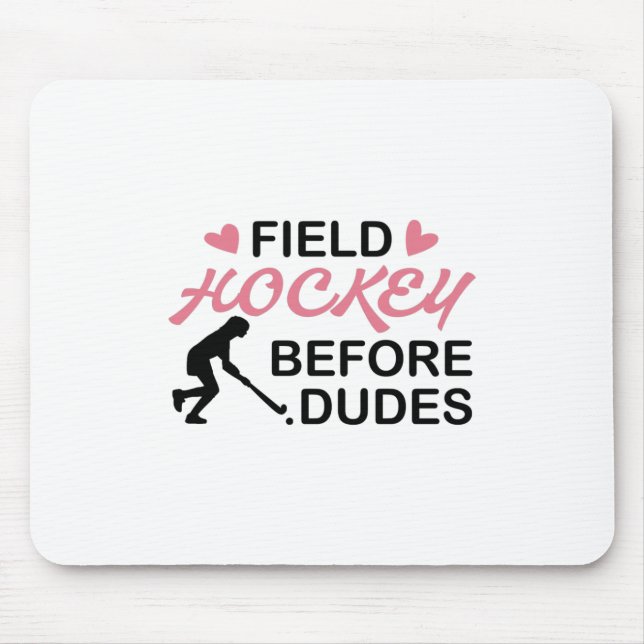 Mousepad Garota de Hóquei em Campo (Frente)