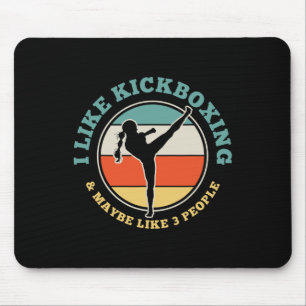 Mousepad Garota de Kickboxing Presente Divertido de Artes M