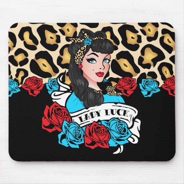 Mousepad Garota do Pin-up, Rock-A-Billy (Frente)