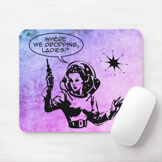 Mousepad Garota Gamer Desgrenhada (Com mouse)