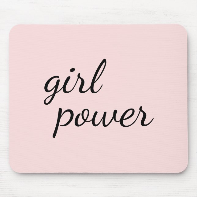Mousepad Garota Gangue Poder de Garota Feminismo Moderno Ro (Frente)