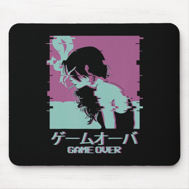 Mousepad Garota Japonesa Anime Jogo Terminado (Frente)