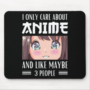 Mousepad Garota japonesa que só me importo com anime e gost