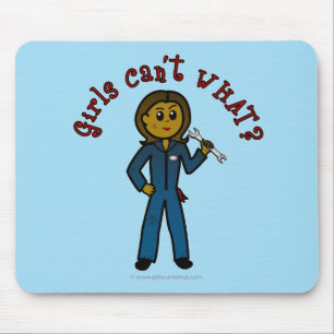 Mousepad Garota Mecânica Escura