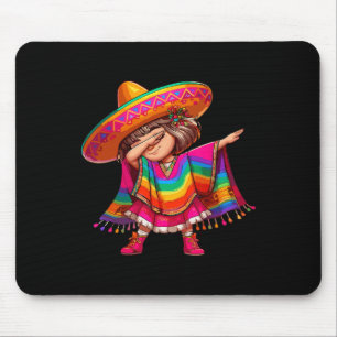 Mousepad Garota Mexicana Cinco De Mayo Sombrero Latina Mexi
