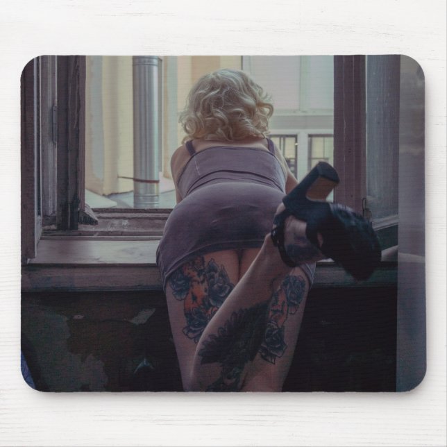 Mousepad Garota na janela (Frente)