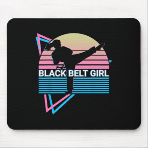 Mousepad Garota Negra - Judo Karate Jiu Jitsu Taekwondo