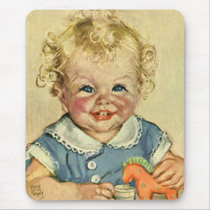 Mousepad Garota ou menina nativa nórdica e loira