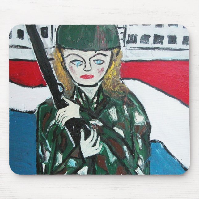 Mousepad Garota Soldado (Frente)