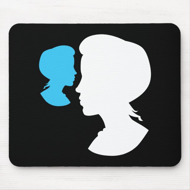 Mousepad Garota Vitoriana Silhouette Cameo (Frente)