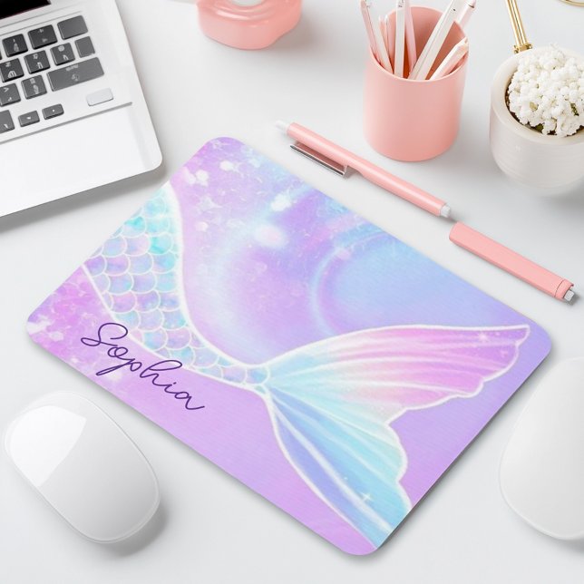 Mousepad Garotas bonitas, Iridescente, Coluna Sereia Person (Criador carregado)