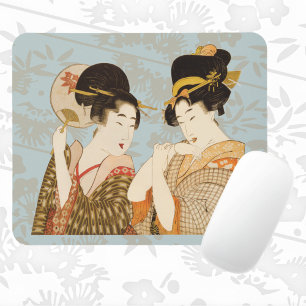 Mousepad Garotas Geisha Japonesas Vintage em Kimonos
