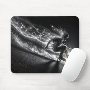 Mousepad Garoto De skate Com Traços Leves