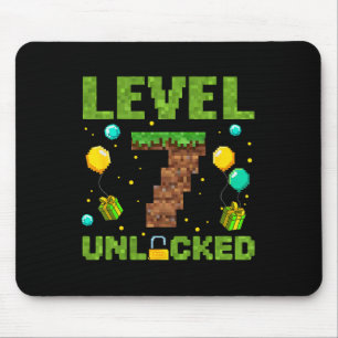 Mousepad Garoto engraçado de 7 anos faz aniversário Gamer N
