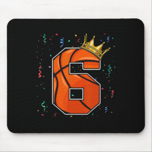 Mousepad Garoto Grande Número 6 Anos De Basquete De Anivers