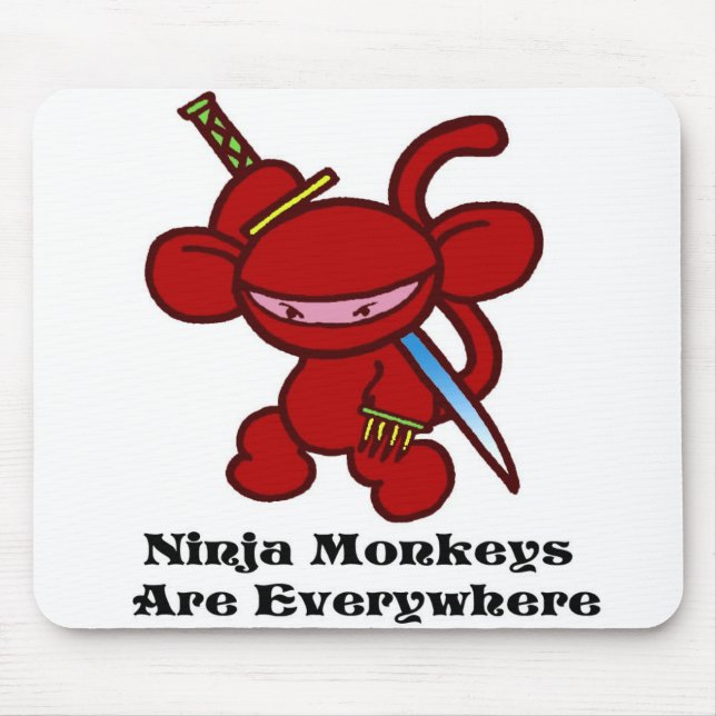 Mousepad Garra vermelha de Ninja (Frente)