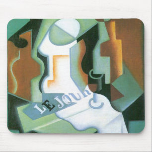Mousepad Garrafa e Fruteira por Juan Gris, Cubismo Vintage