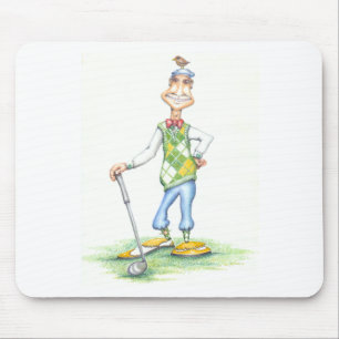 Mousepad Gary o tapete do rato do jogador de golfe