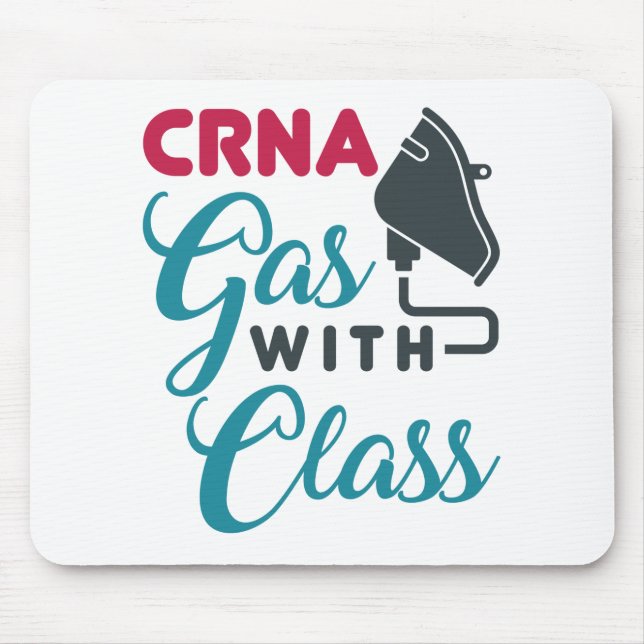 Mousepad Gás CRNA com Apreciação Engraçada de Classe (Frente)