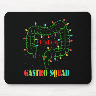 Mousepad Gastro Enfermeira Diversão de Natal Luzes de Natal